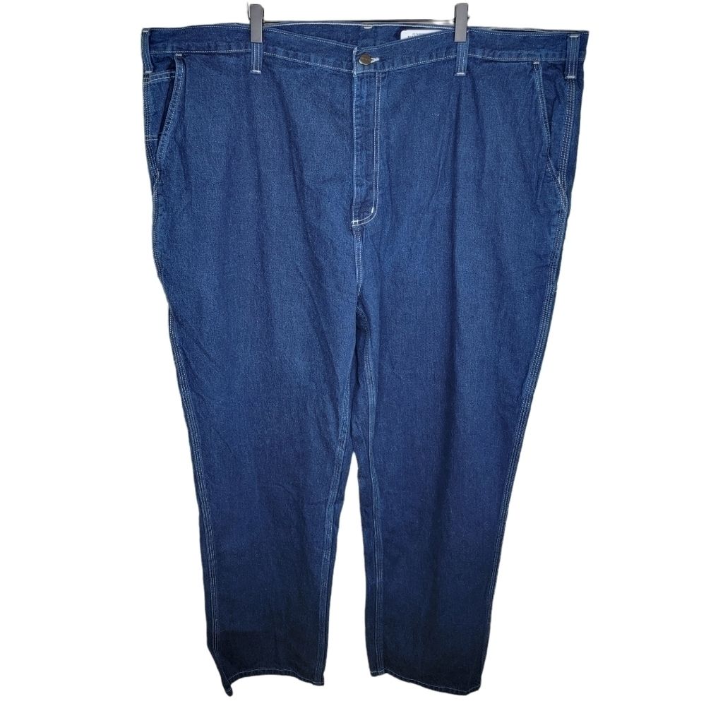 Carhartt Dungaree Fit Cargo Work Denim Jeans 50/32